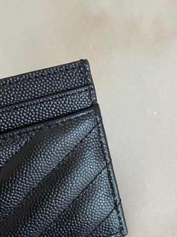 YSL Black Card Holder-Card Holder-YSL-The Closet Egypt