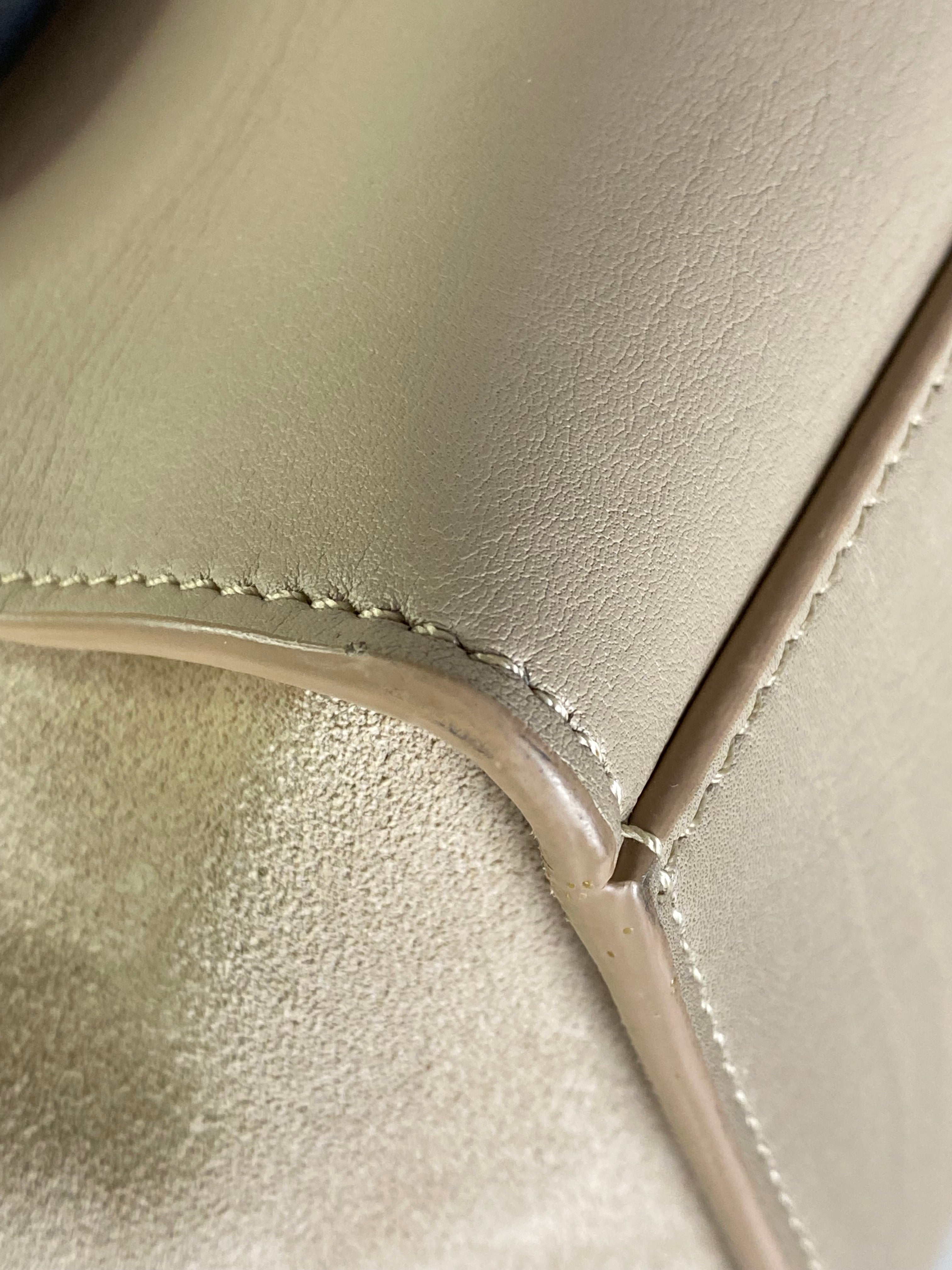 Celine Bicolor Trapeze Tote Bag W/ Strap