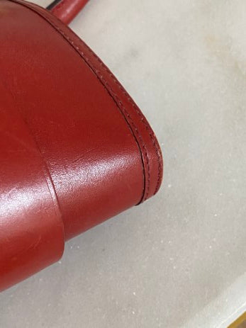 Burberry Red Bridle House Check Top Handle Bag-handbag-Burberry-The Closet Egypt