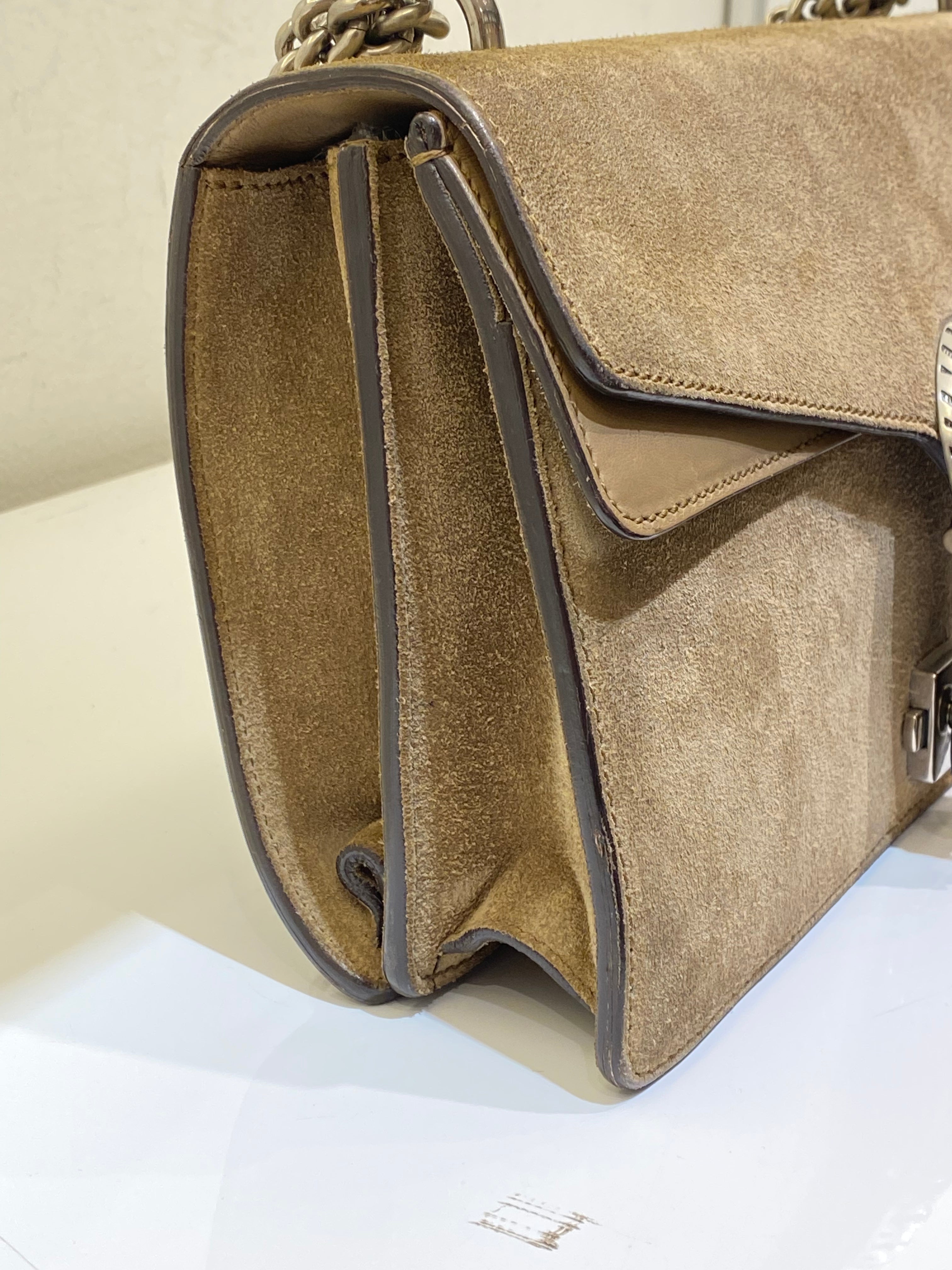 Gucci Beige Velvet Dionysus Bag-handbag-Gucci-The Closet Egypt