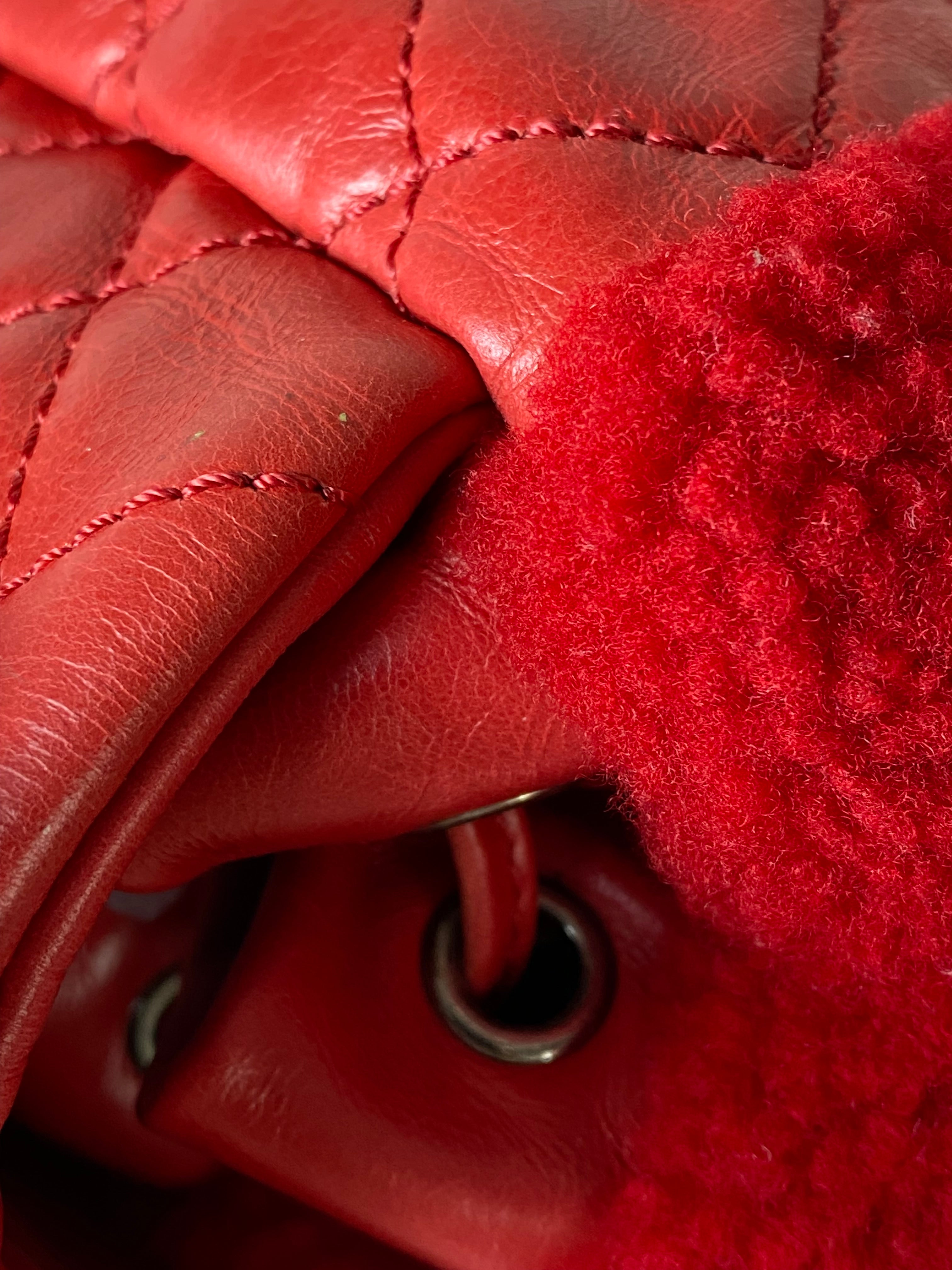 Chanel Red Classic Mountain Quilted Backpack Bag-Backpack-Chanel-The Closet Egypt