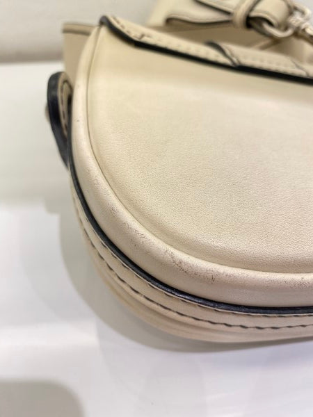 Christian Dior White Mini d'fence Saddle Bag-handbag-Christian Dior-The Closet Egypt