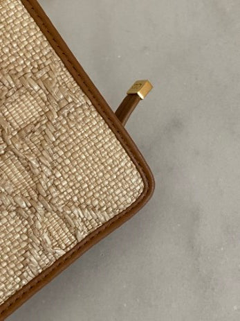 Christian Dior Natural Cannage Blue The 30 Montaigne Dea Pouch-Pouch-Christian Dior-The Closet Egypt