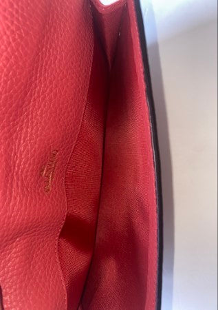 Valentino Red Studded Rockstud Wallet-wallet-Valentino-The Closet Egypt