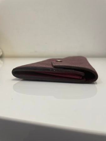 Louis Vuitton Dark Red Monogram Empreinte Sarah Long Wallet W/ Initials N.O.N-wallet-Louis Vuitton-The Closet Egypt