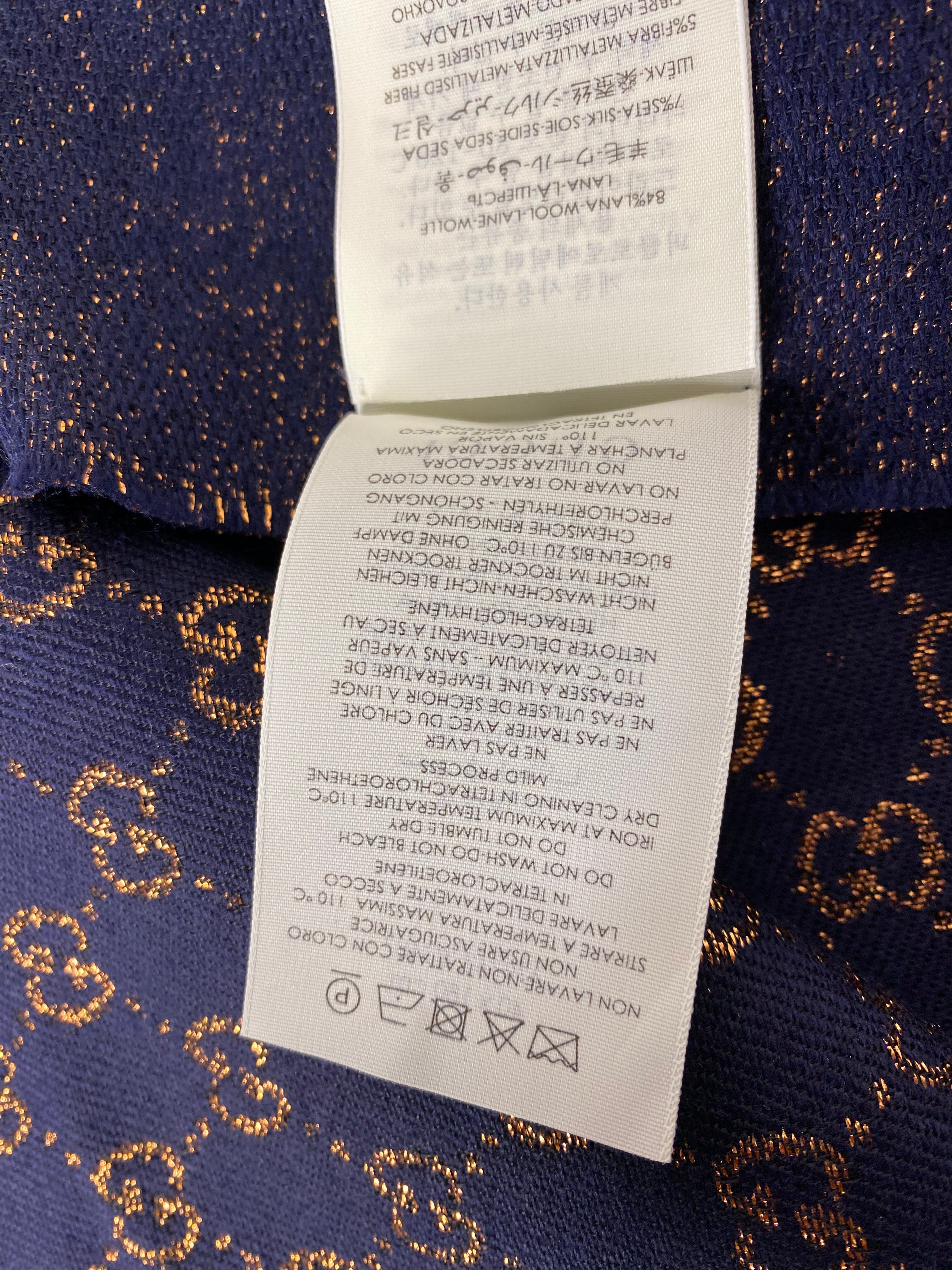 Gucci Bicolor GG Wool Scarf-Scarf-Gucci-The Closet Egypt