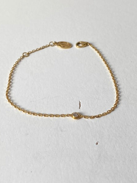 Cartier 18K Yellow Gold Diamond Damour Bracelet-Bracelet-Cartier-The Closet Egypt
