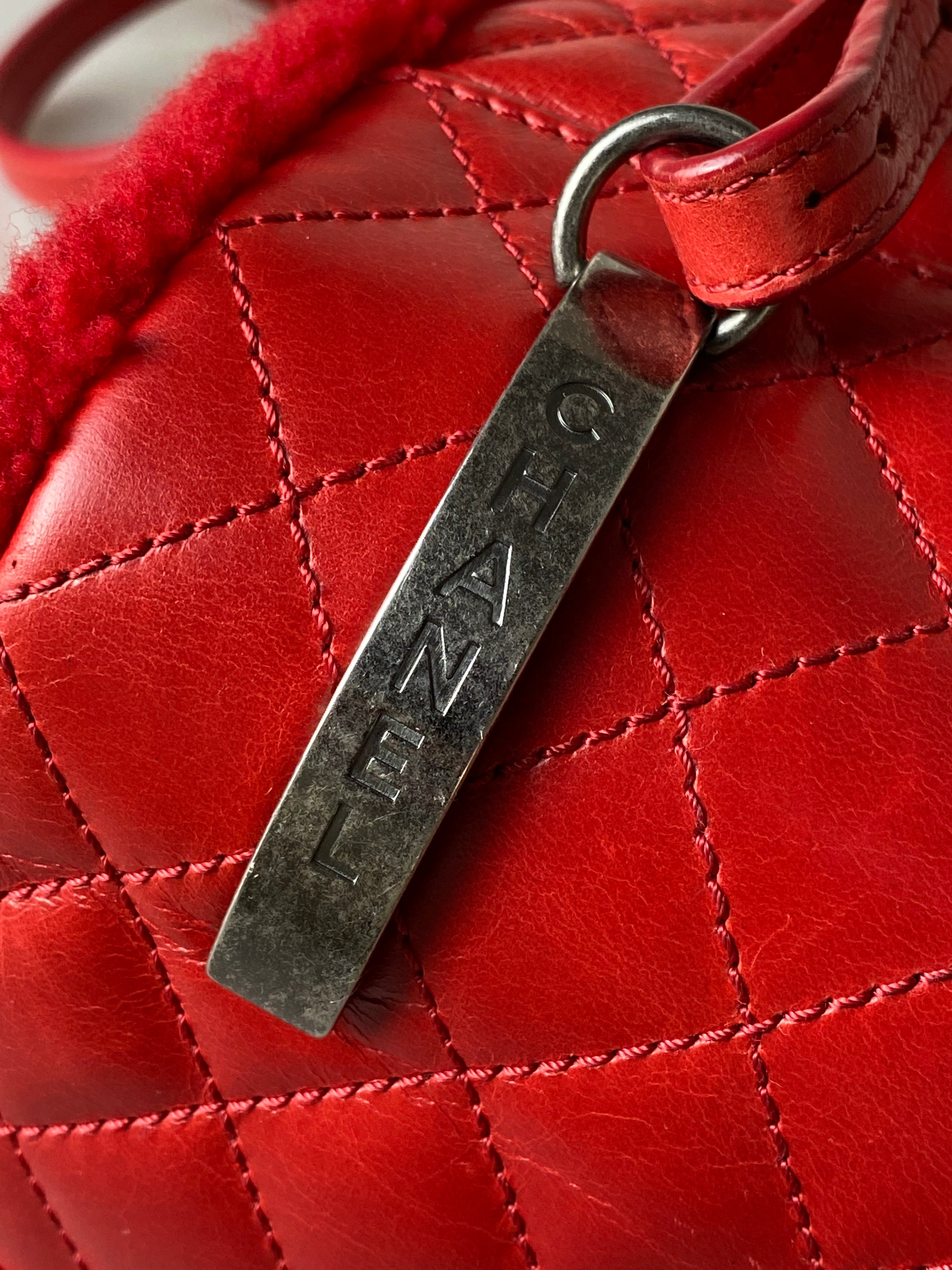 Chanel Red Classic Mountain Quilted Backpack Bag-Backpack-Chanel-The Closet Egypt