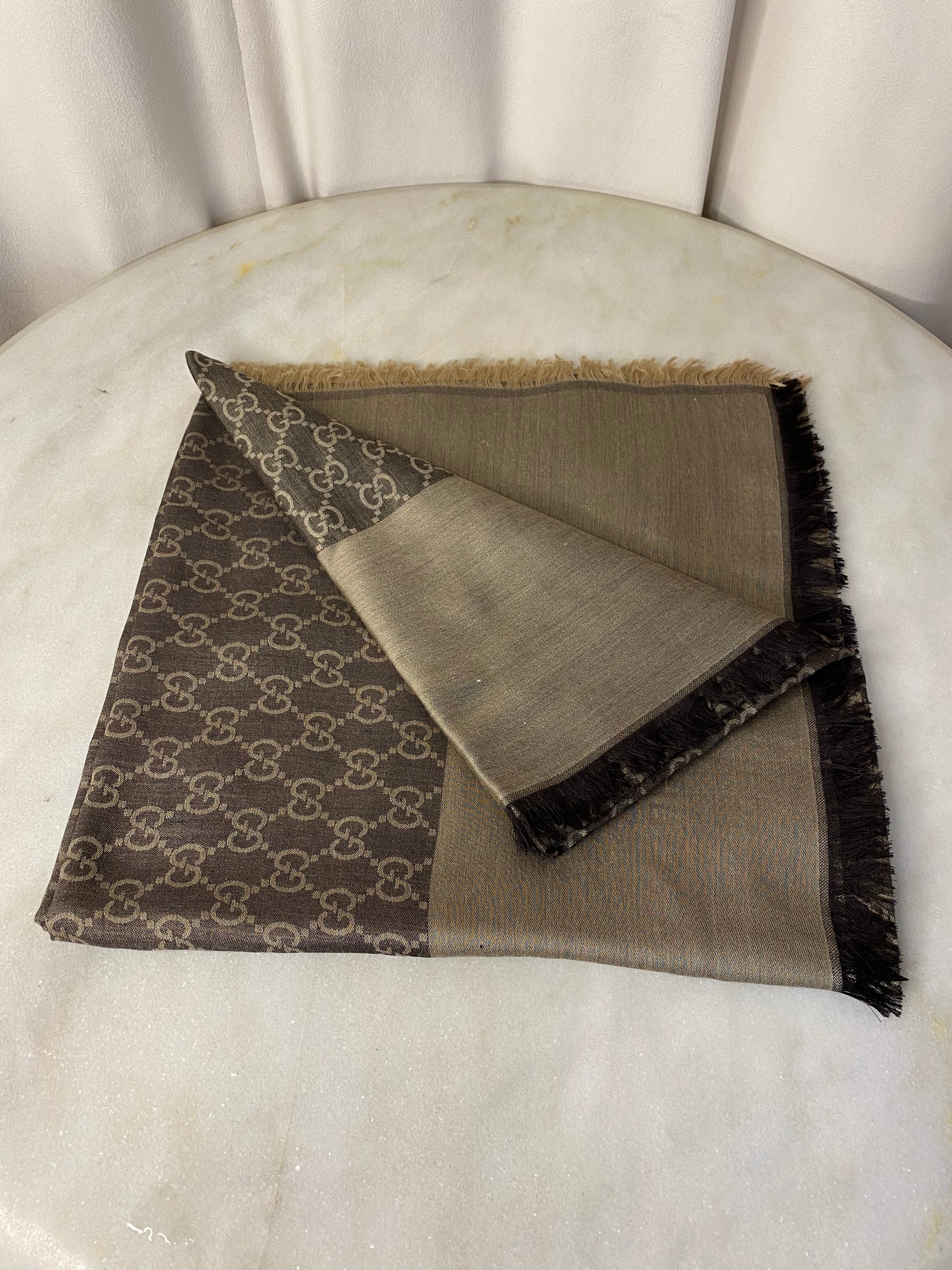 Gucci Bicolor GG Scarf-Scarf-Gucci-The Closet Egypt