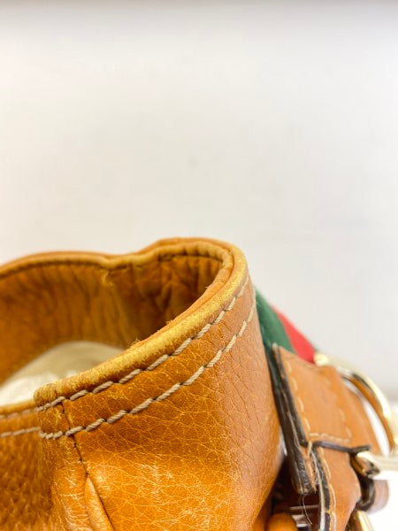 Gucci Brown Heritage Web Striped Hobo Bag-handbag-Gucci-The Closet Egypt