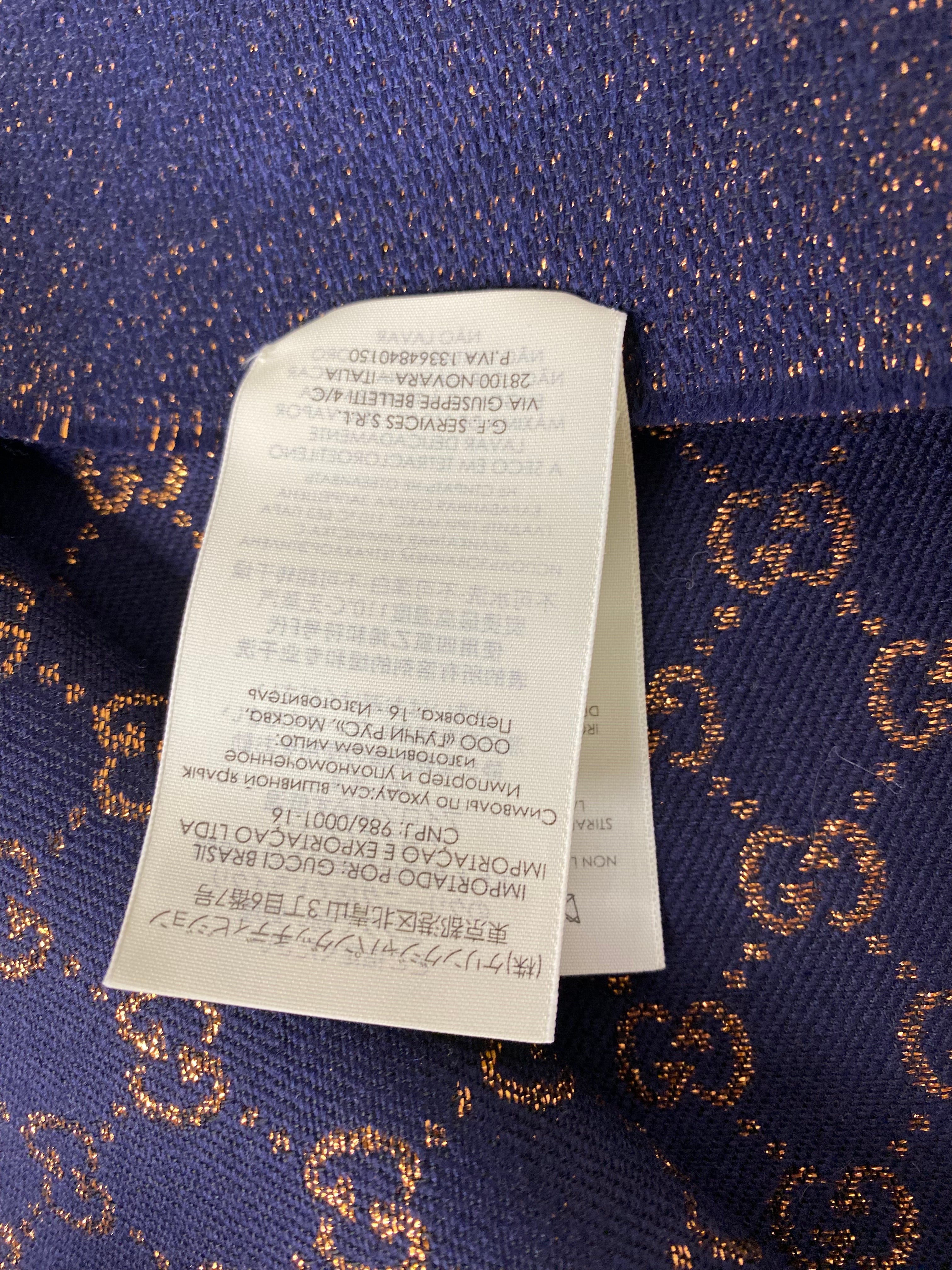 Gucci Bicolor GG Wool Scarf-Scarf-Gucci-The Closet Egypt