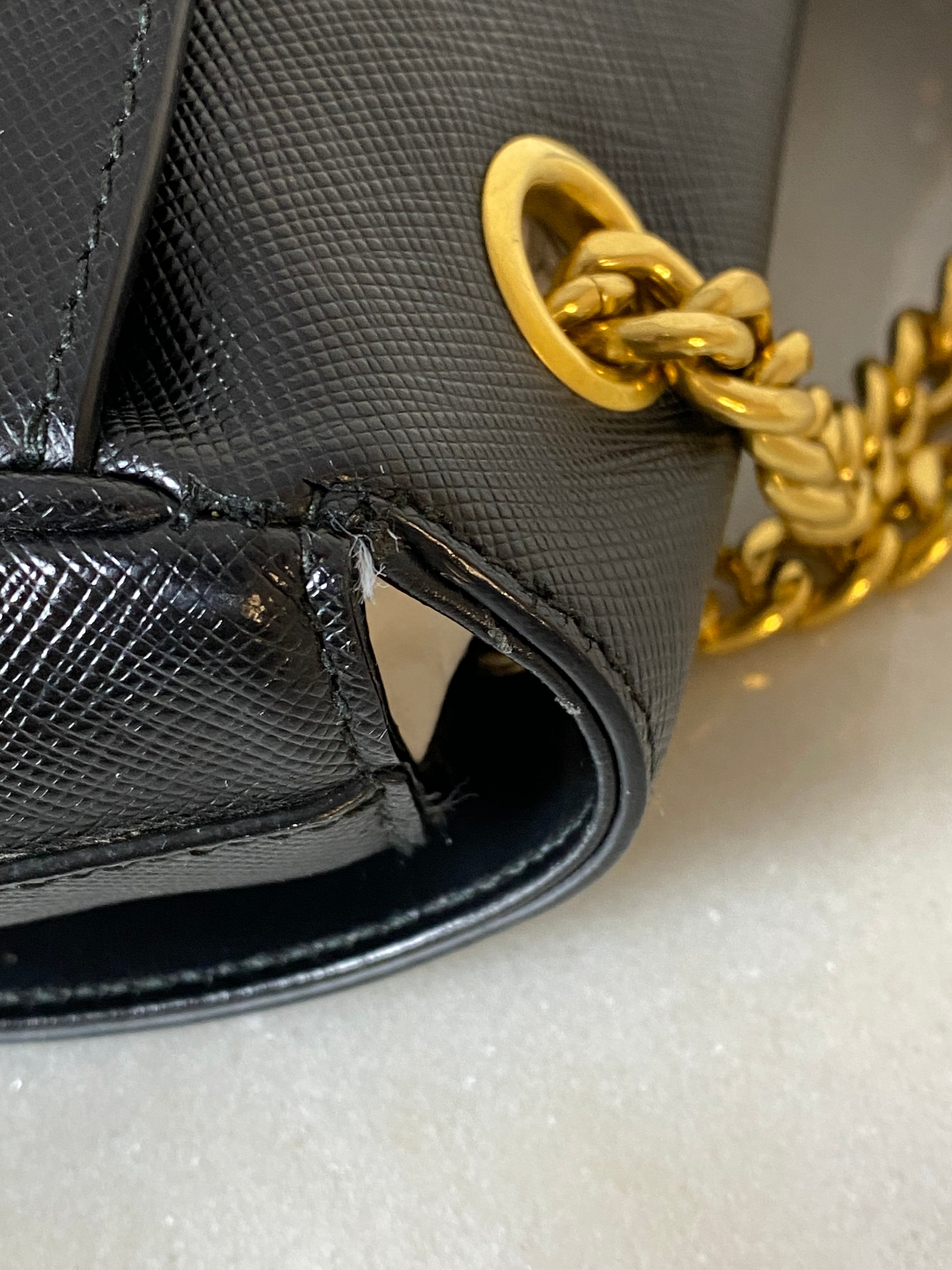 Prada Black Bag W/ Chain-handbag-Prada-The Closet Egypt