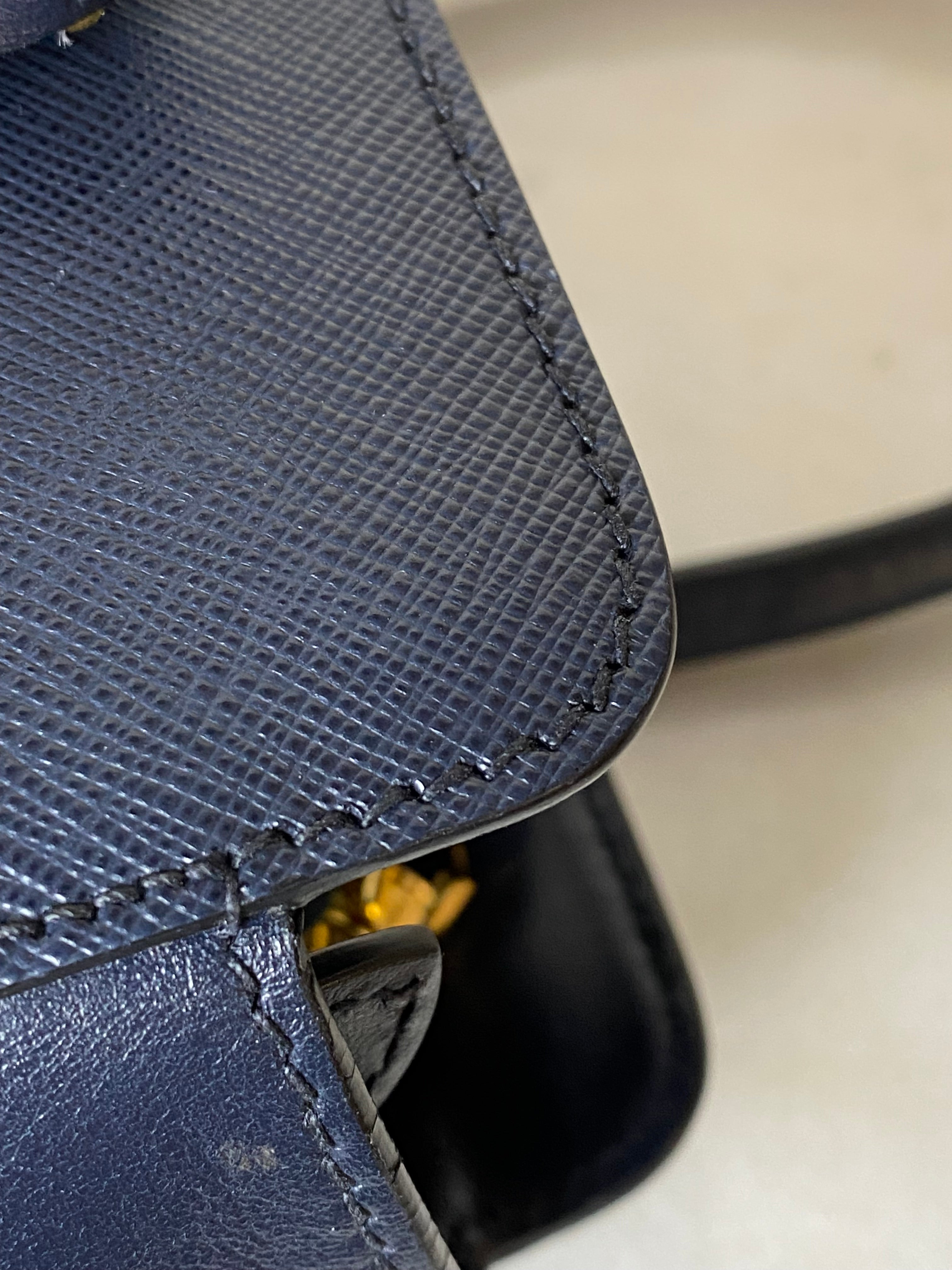 Prada Navy Tote Bag-handbag-Prada-The Closet Egypt