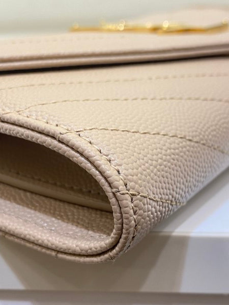 YSL Beige Cassandra Wallet-wallet-YSL-The Closet Egypt