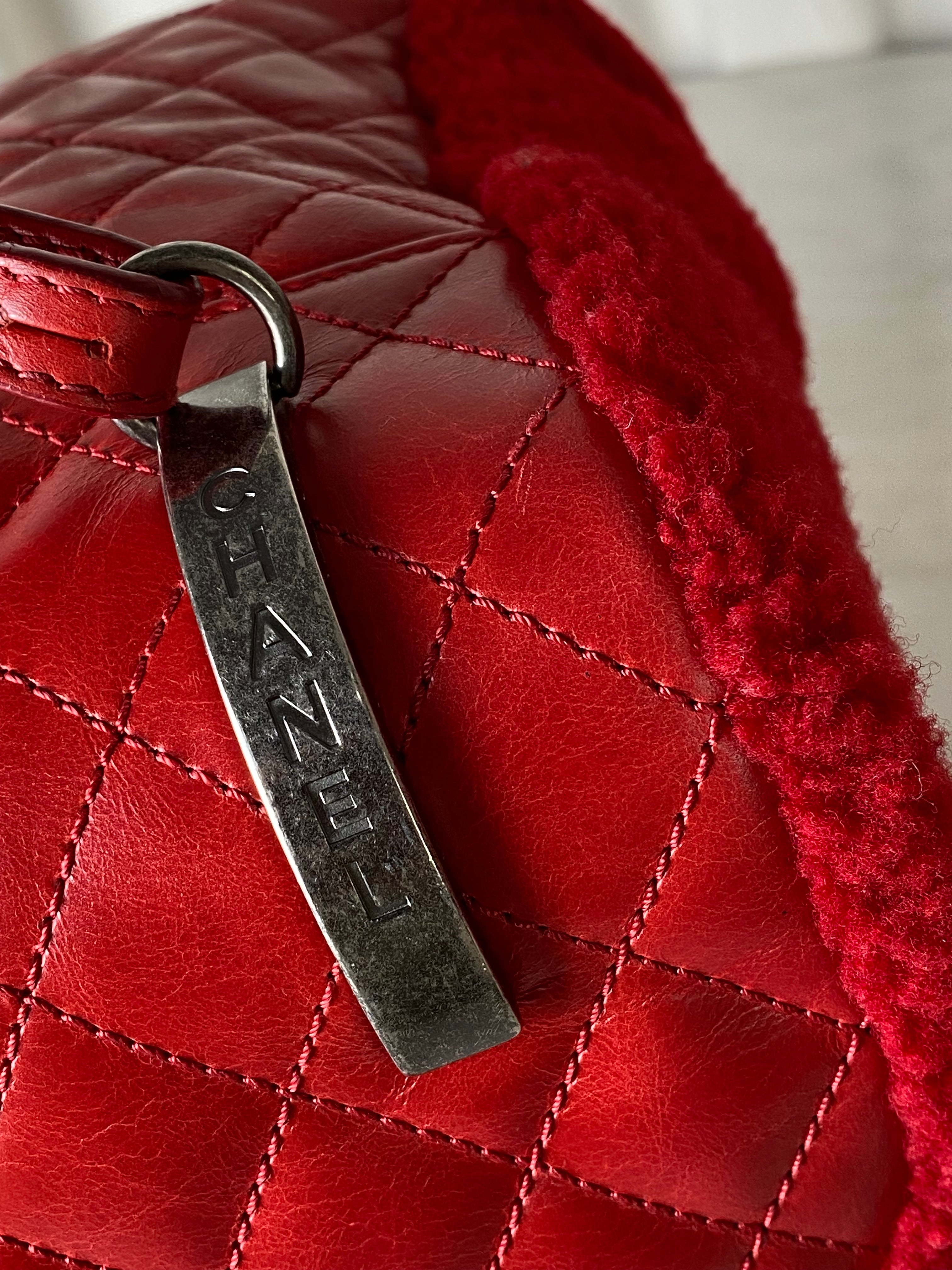 Chanel Red Classic Mountain Quilted Backpack Bag-Backpack-Chanel-The Closet Egypt