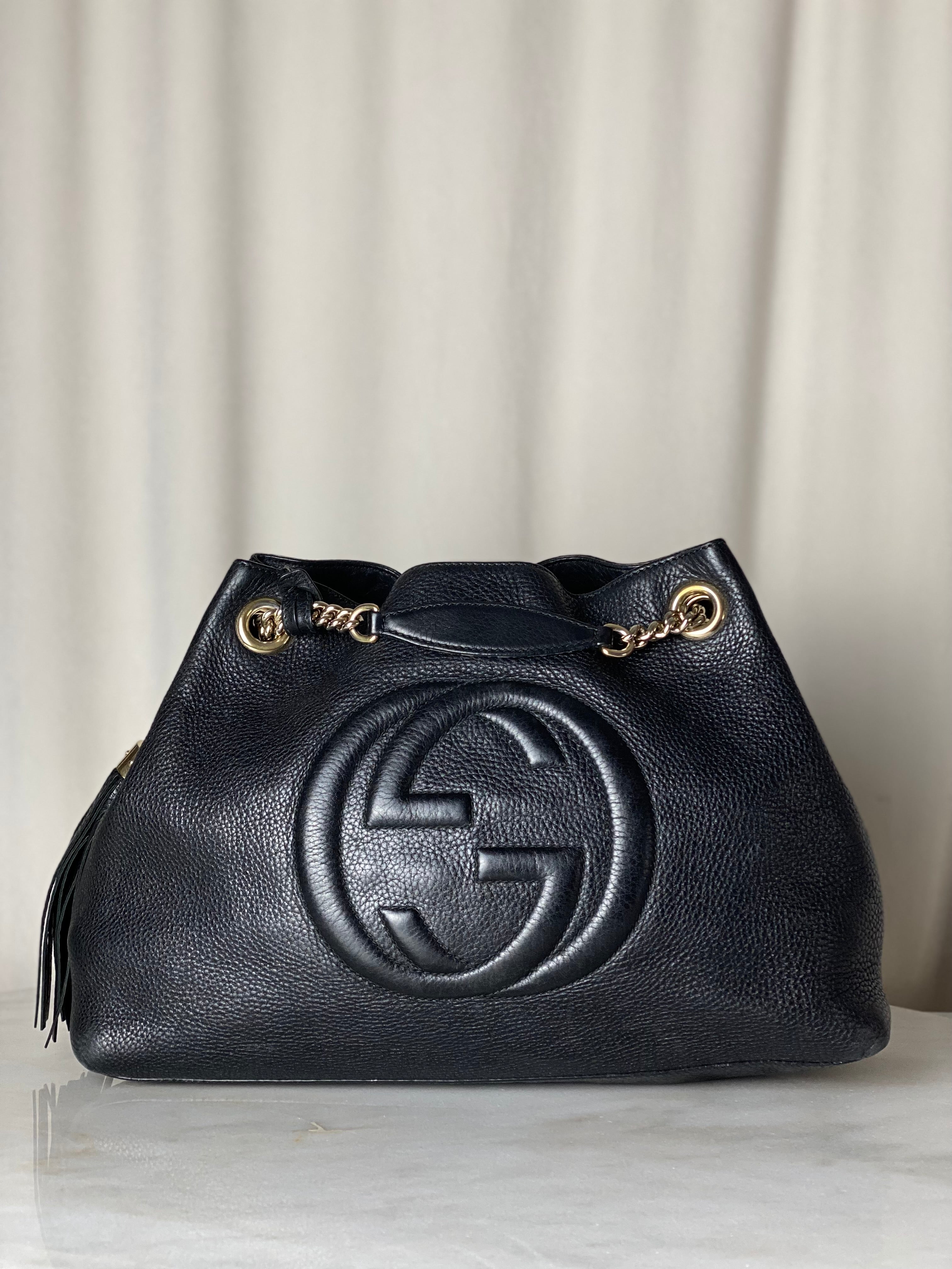 Gucci Black GG Soho Bag