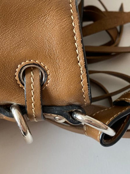 Prada Camel Fringe Bucket Bag-handbag-Prada-The Closet Egypt