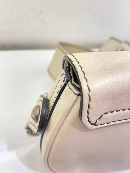 Christian Dior White Mini d'fence Saddle Bag-handbag-Christian Dior-The Closet Egypt