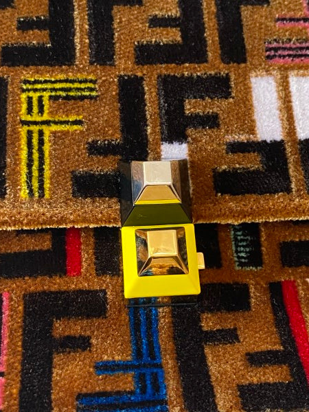 Fendi Multicolor Velvet Kan I Top Handle Bag-handbag-Fendi-The Closet Egypt