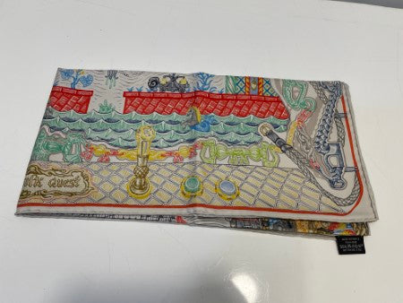 Hermes Colorful Square Silk Scarf-Scarf-Hermes-The Closet Egypt