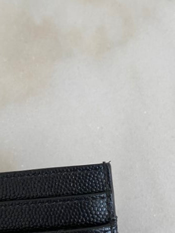 YSL Black Card Holder-Card Holder-YSL-The Closet Egypt