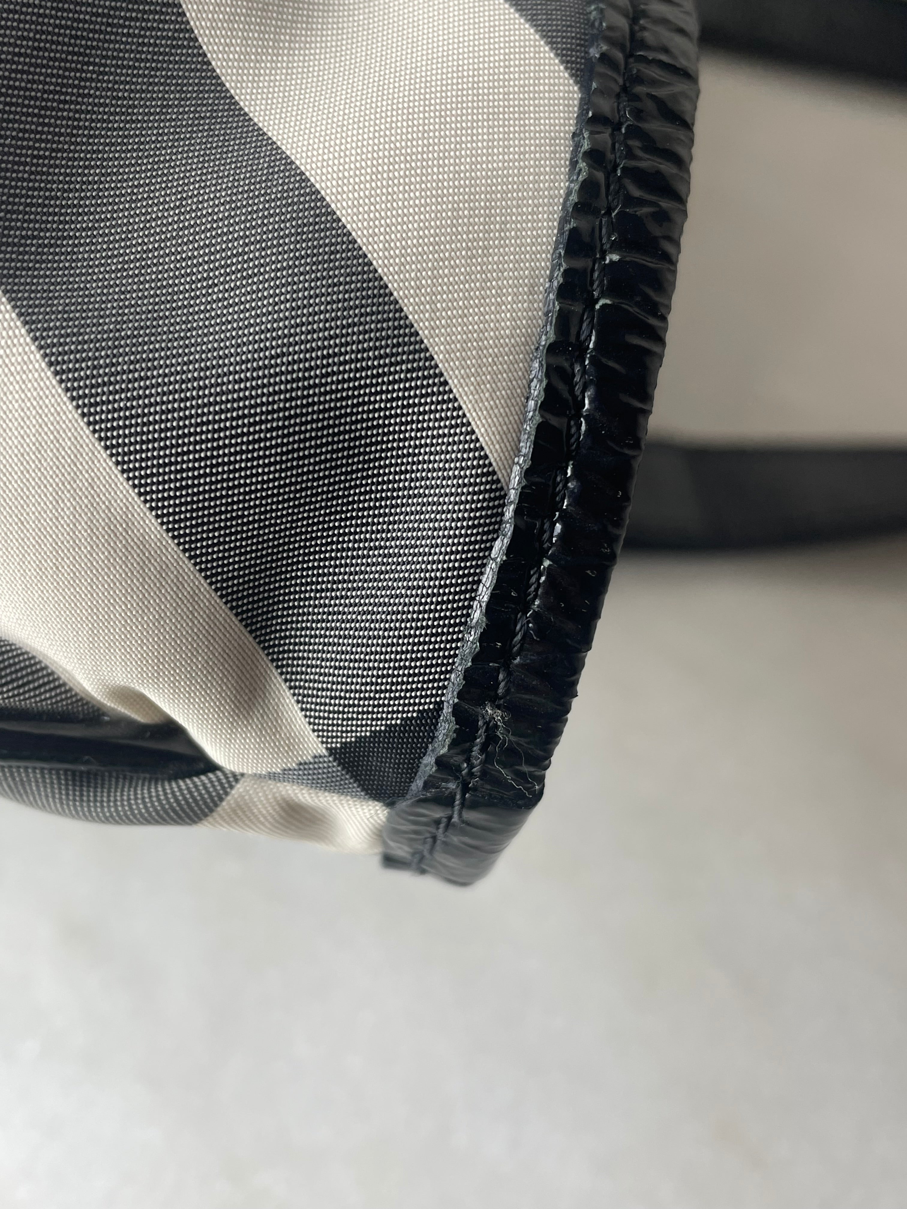Burberry Black Nylon Victoria Beat Check Shoulder Bag-handbag-Burberry-The Closet Egypt