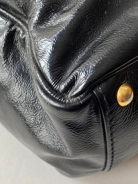 YSL Black Textured Y-Mail Tote Bag-handbag-YSL-The Closet Egypt