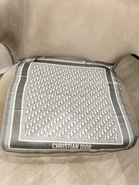 Christian Dior Bicolor Oblique Diortwin 70 Square Scarf-Scarf-Christian Dior-The Closet Egypt