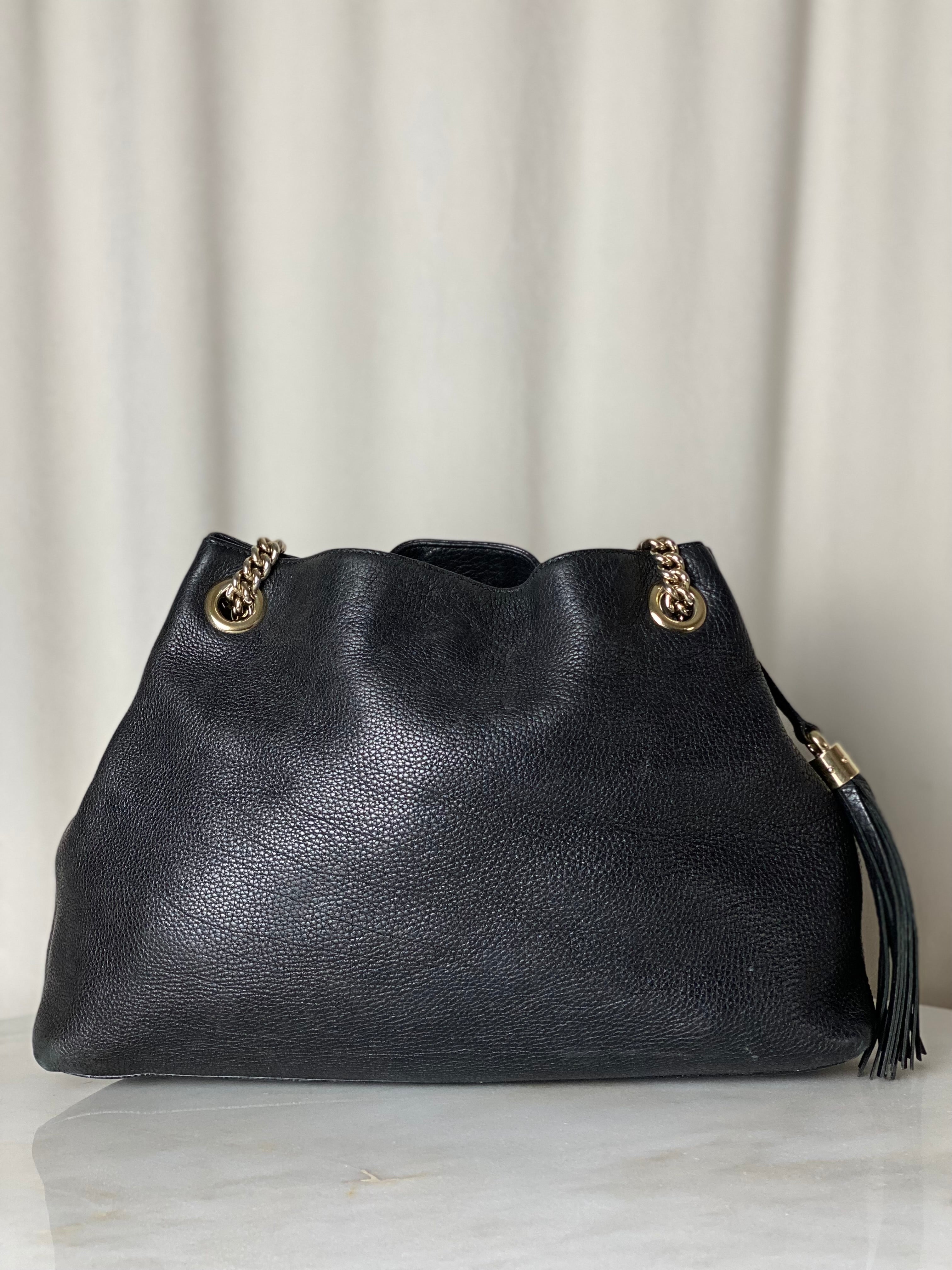 Gucci Black GG Soho Bag