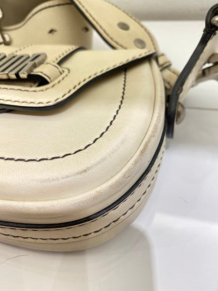 Christian Dior White Mini d'fence Saddle Bag-handbag-Christian Dior-The Closet Egypt
