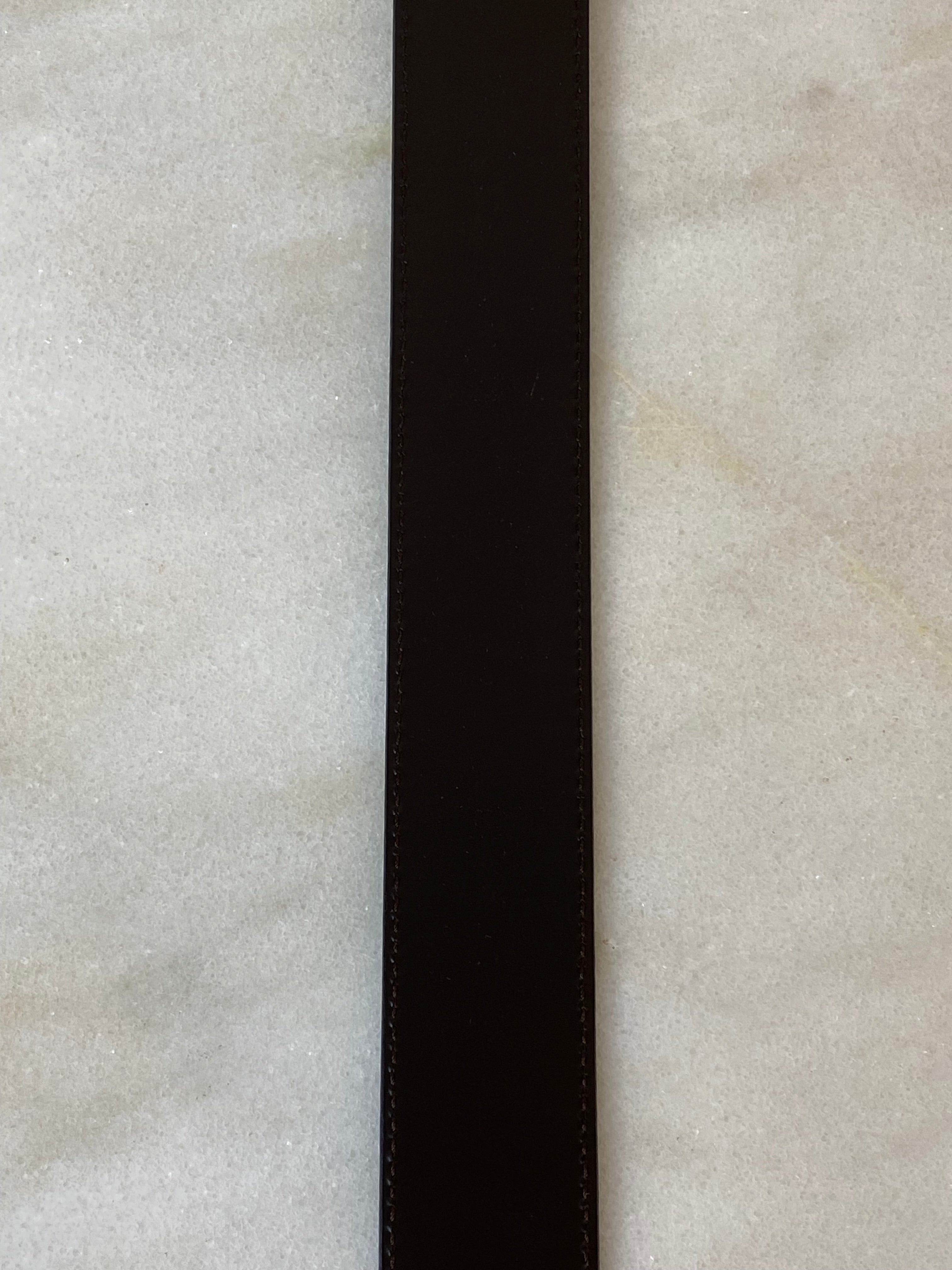 Louis Vuitton Black Smooth Slender Reversible Belt 38-Belt-Louis Vuitton-The Closet Egypt