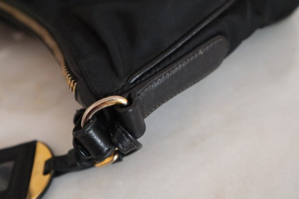 Prada Black Nylon Hobo Bag-handbag-Prada-The Closet Egypt