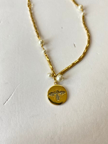 Christian Dior Gold Long Double Layer Necklace-Necklaces-Christian Dior-The Closet Egypt