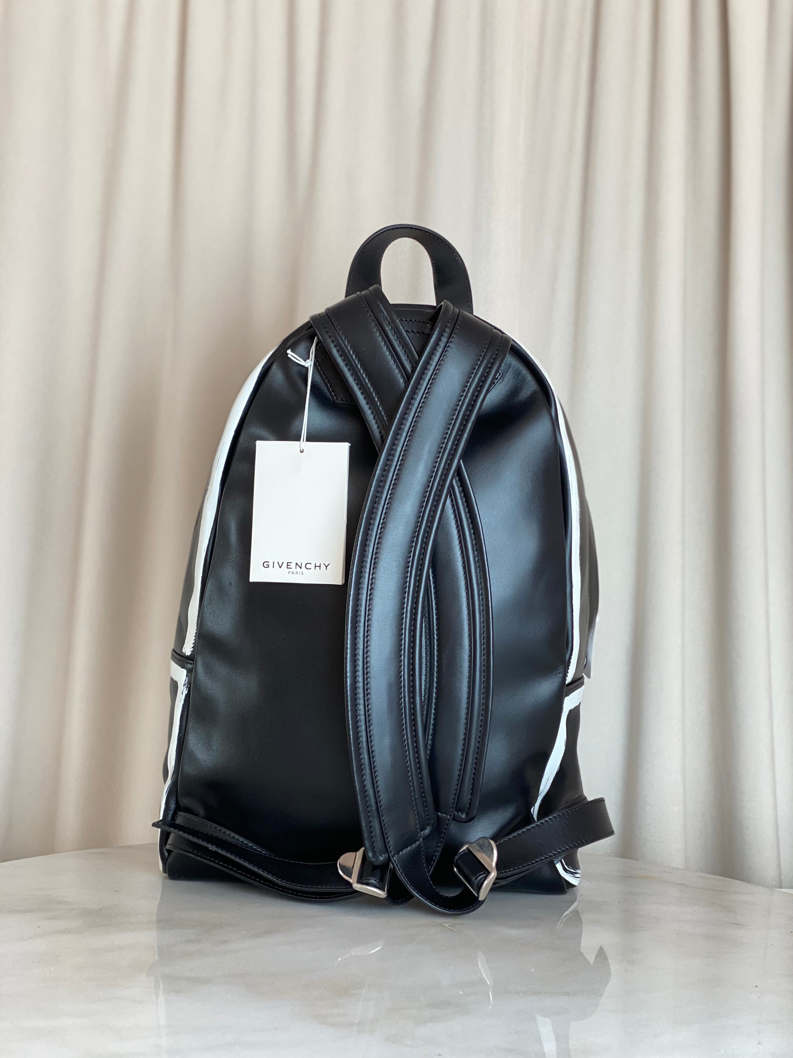 Givenchy Bicolor Pint Logo Graffiti Backpack Bag