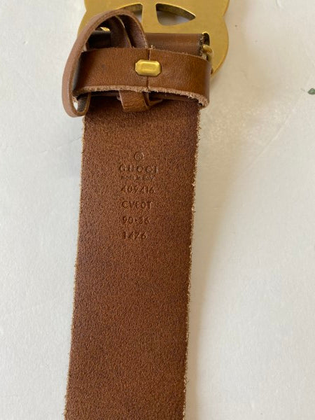 Gucci Brown Belt 36-Belt-Gucci-The Closet Egypt