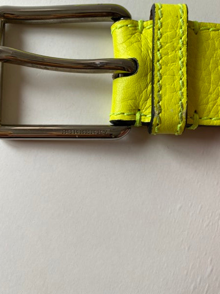 Burberry Yellow Embossed Belt 40-Belt-Burberry-The Closet Egypt