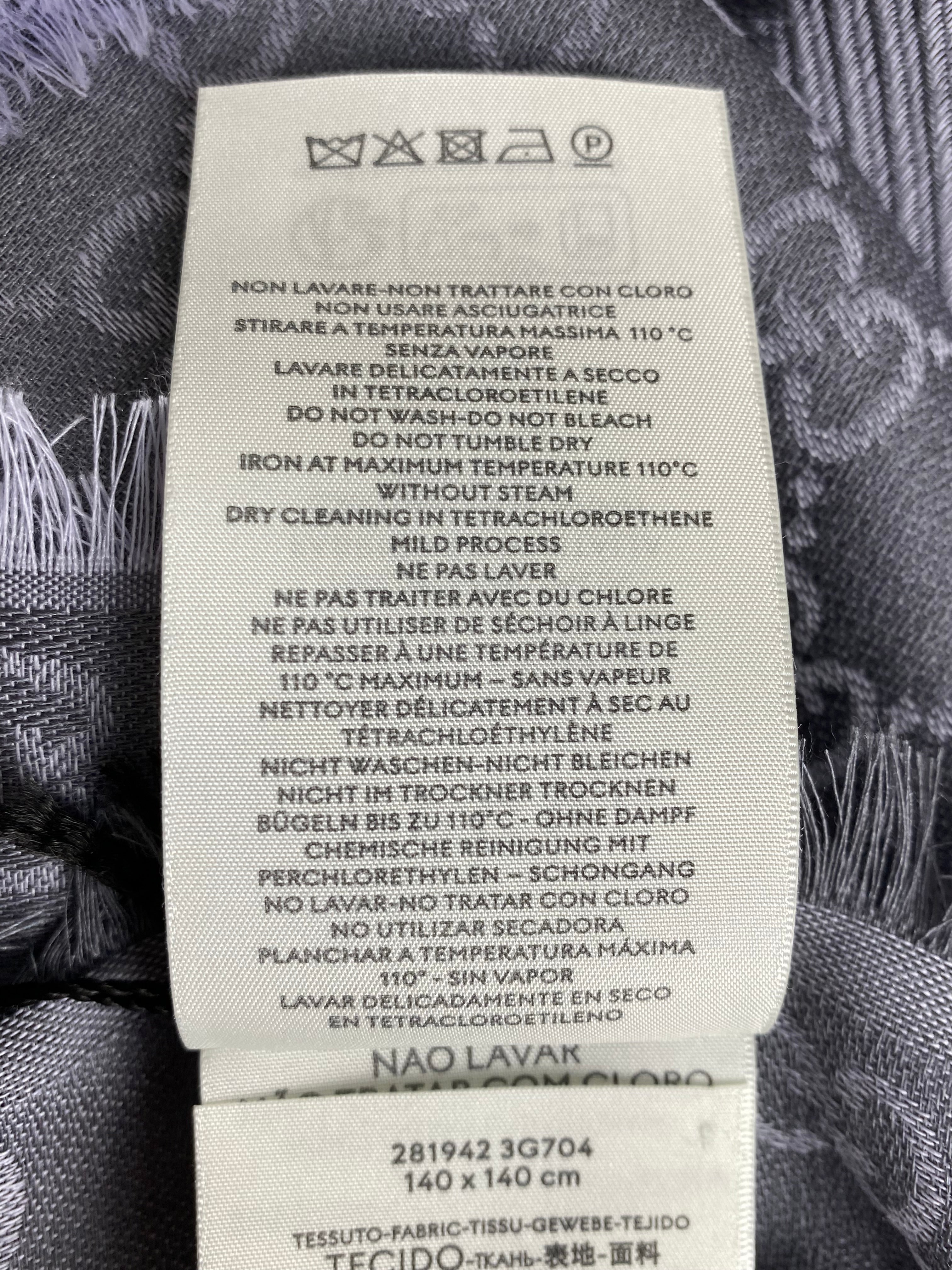 Gucci Light Grey GG Scarf-Scarf-Gucci-The Closet Egypt