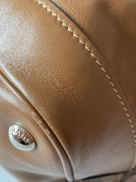 Prada Camel Fringe Bucket Bag-handbag-Prada-The Closet Egypt