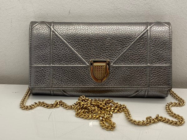 Christian Dior Silver Diorama WOC-Wallet Chain-Christian Dior-The Closet Egypt