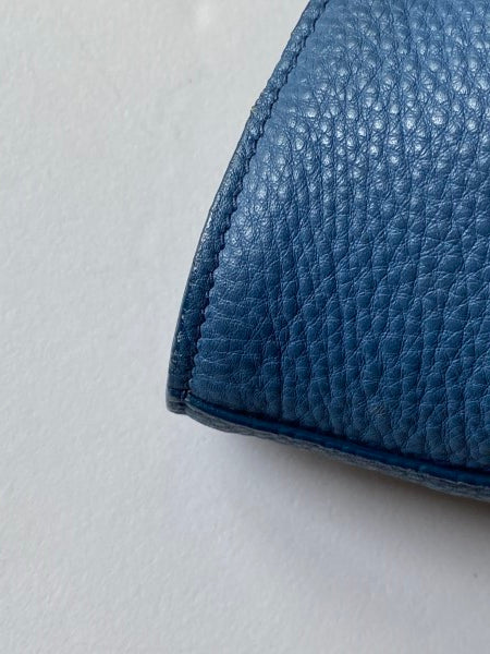 Prada Blue Vitello Daino Vertical Convertible Tote Bag-handbag-Prada-The Closet Egypt