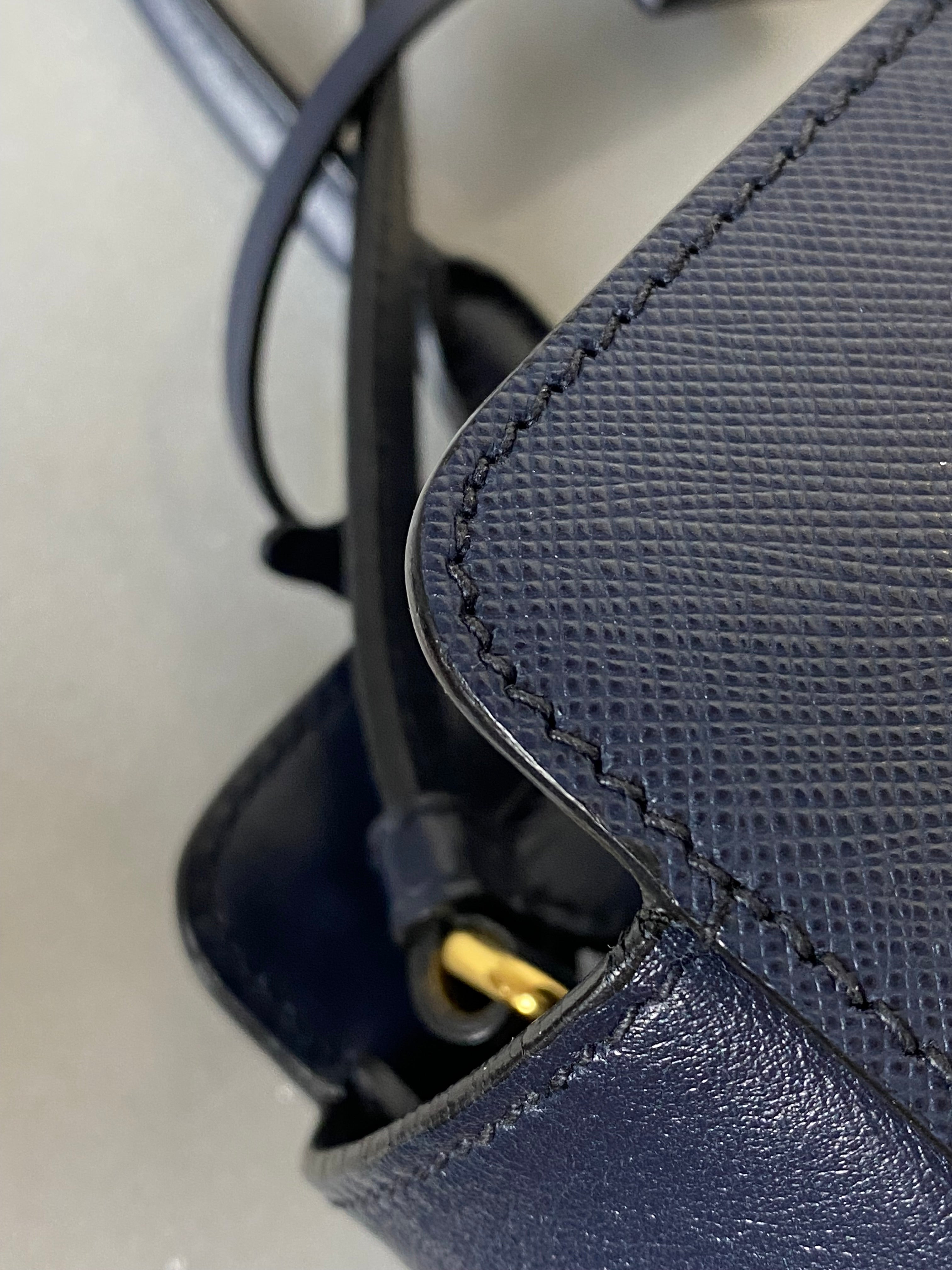 Prada Navy Tote Bag-handbag-Prada-The Closet Egypt