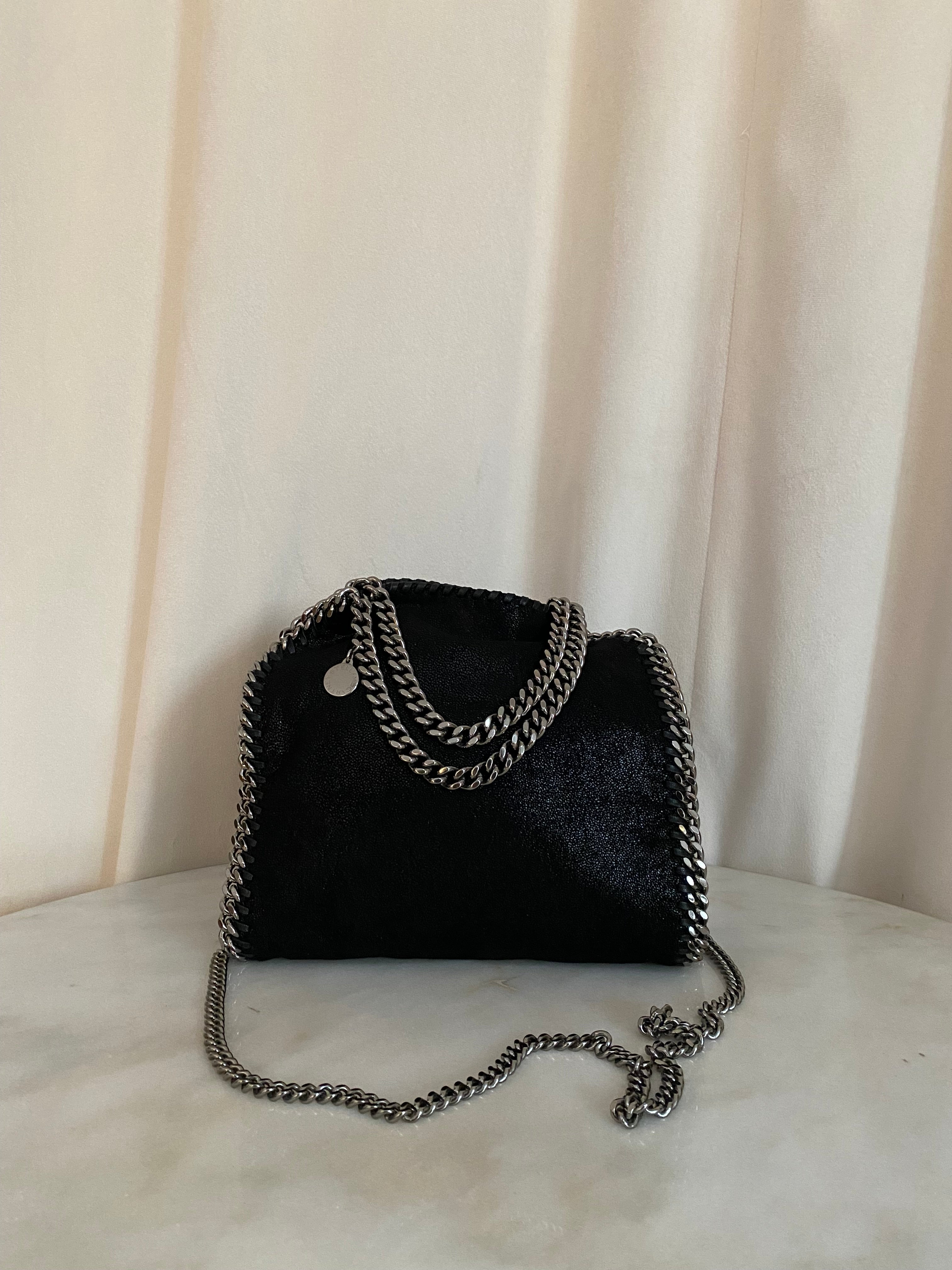 Stella Mccartney Black Falabella Mini Bag-handbag-Stella Mccartney-The Closet Egypt