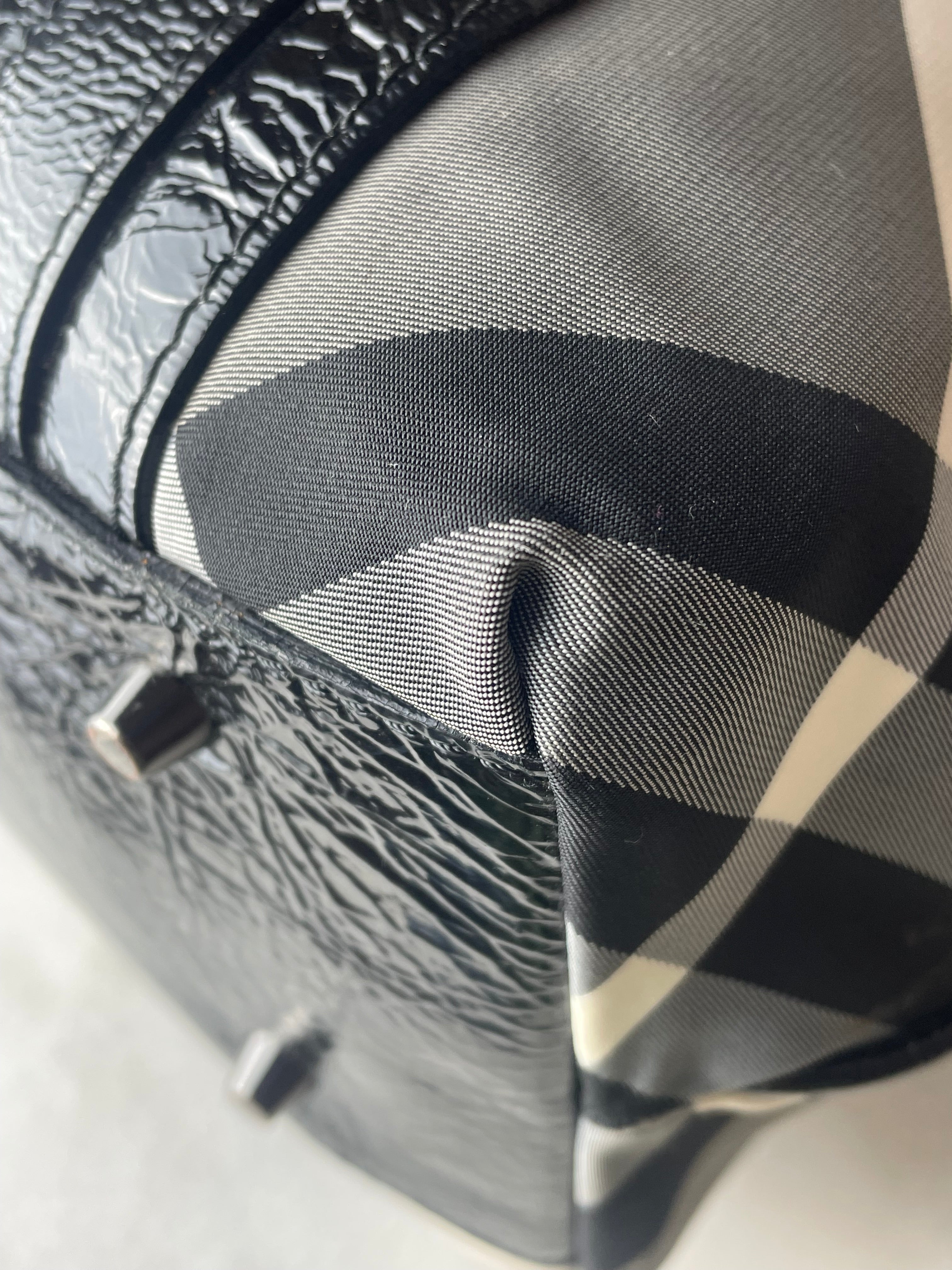 Burberry Black Nylon Victoria Beat Check Shoulder Bag-handbag-Burberry-The Closet Egypt