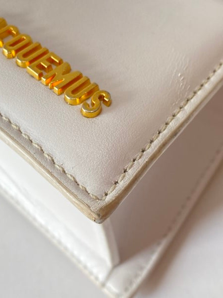 Jacquemus White Top Handle Bag-handbag-Jacquemus-The Closet Egypt