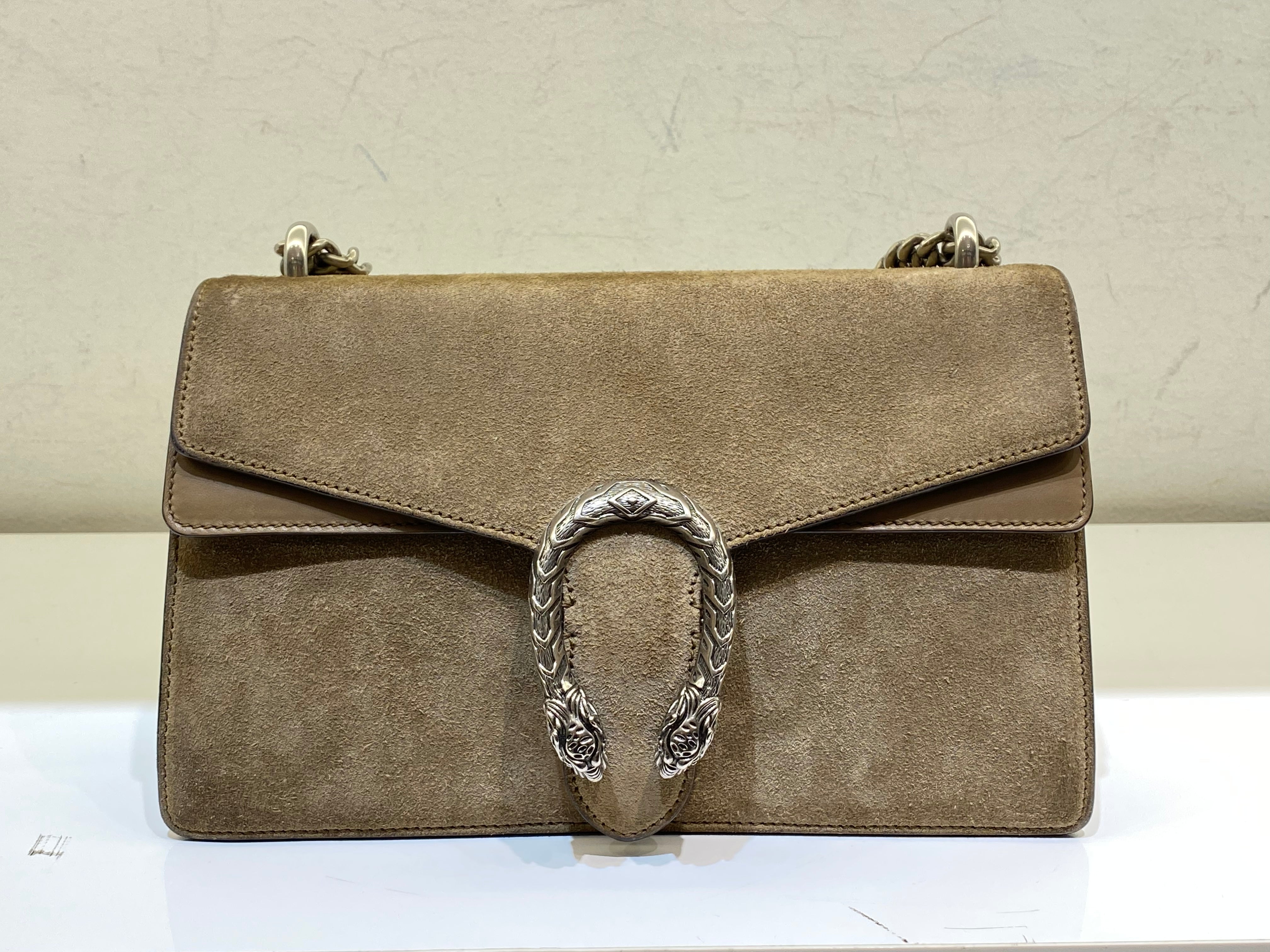 Gucci Beige Velvet Dionysus Bag-handbag-Gucci-The Closet Egypt