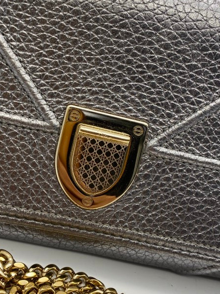 Christian Dior Silver Diorama WOC-Wallet Chain-Christian Dior-The Closet Egypt