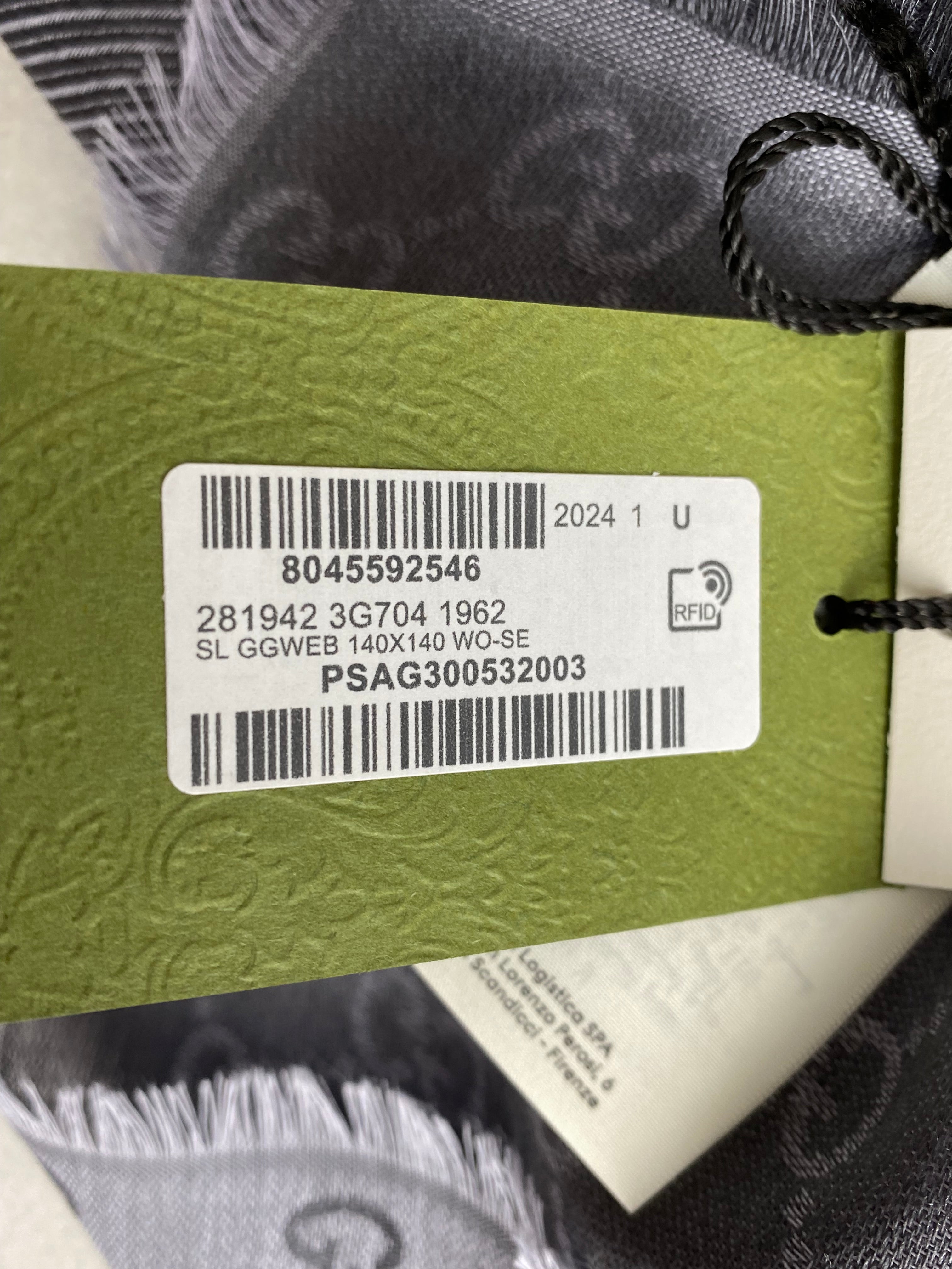 Gucci Light Grey GG Scarf-Scarf-Gucci-The Closet Egypt