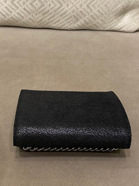 Stella Mccartney Black Compact Wallet-wallet-Stella Mccartney-The Closet Egypt