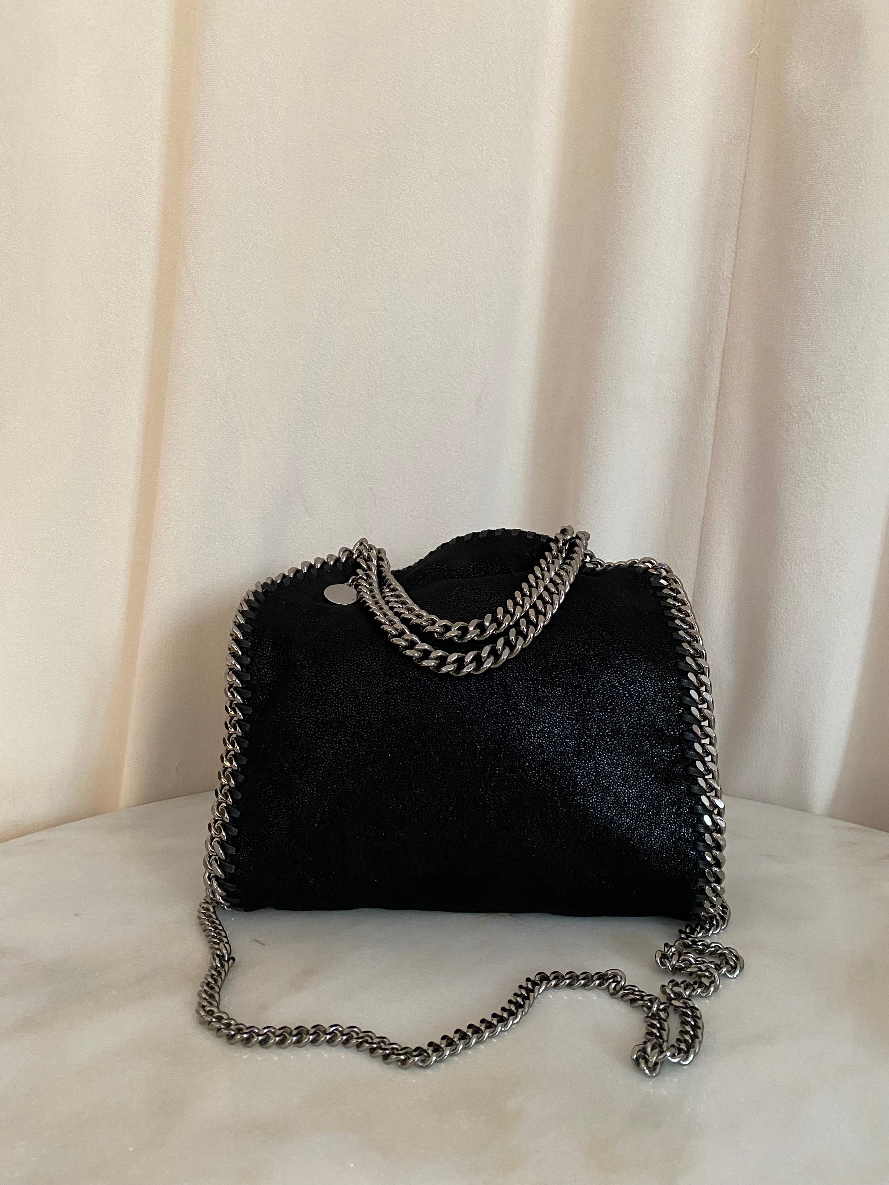 Stella Mccartney Black Falabella Mini Bag-handbag-Stella Mccartney-The Closet Egypt