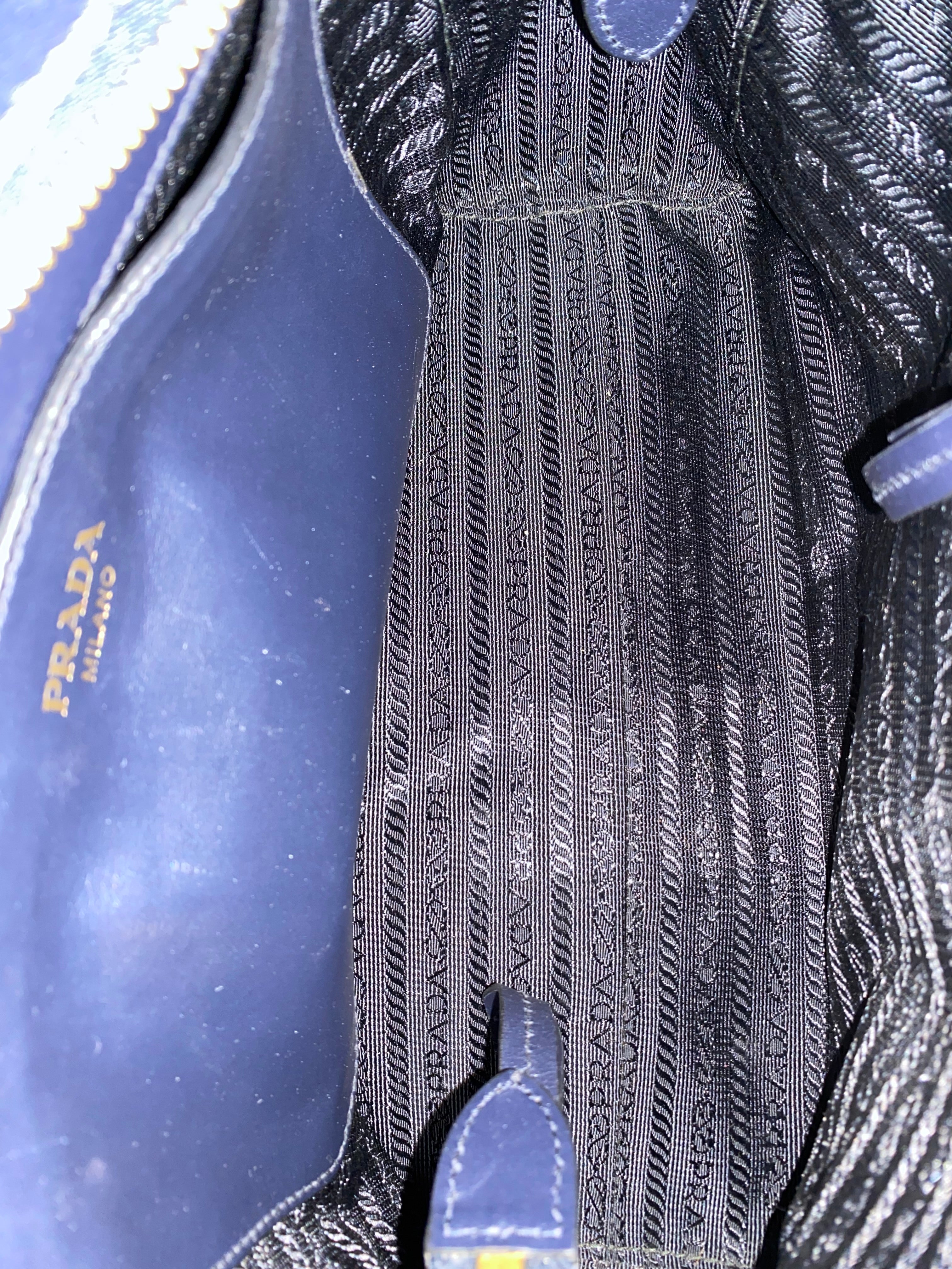 Prada Navy Tote Bag-handbag-Prada-The Closet Egypt